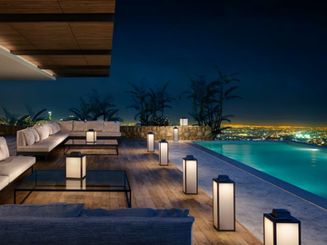 TINK230 - Solar powered aluminium lantern by Les Jardins® - view 3